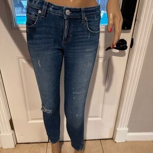 AMO Women's Skinny Jeans in Blue